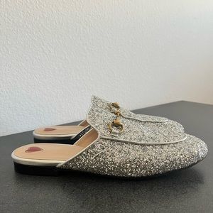 Gucci Women’s Princetown Glitter Mules